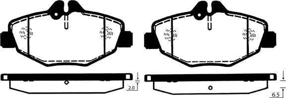 Raicam RA.0821.0 - Kit pastiglie freno, Freno a disco autozon.pro