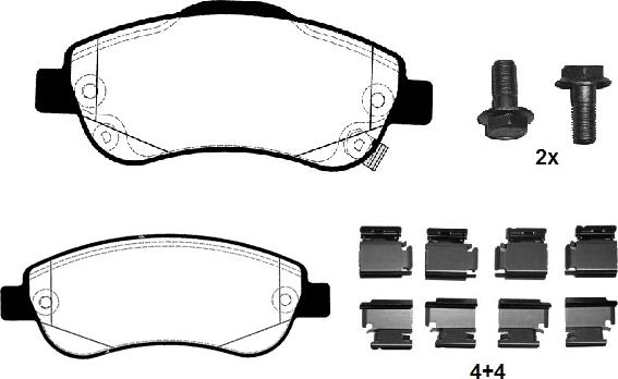 Raicam RA.0399.0K1 - Kit pastiglie freno, Freno a disco autozon.pro