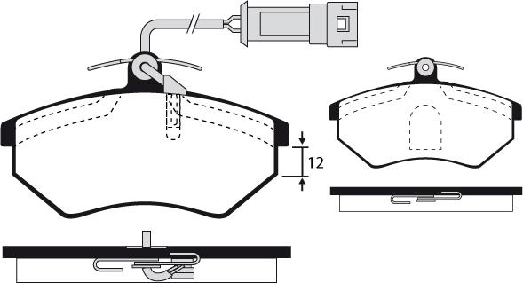 Raicam RA.0310.5 - Kit pastiglie freno, Freno a disco autozon.pro