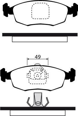 Raicam RA.0318.4 - Kit pastiglie freno, Freno a disco autozon.pro