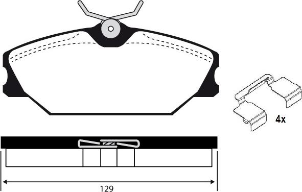 Raicam RA.0388.3K1 - Kit pastiglie freno, Freno a disco autozon.pro