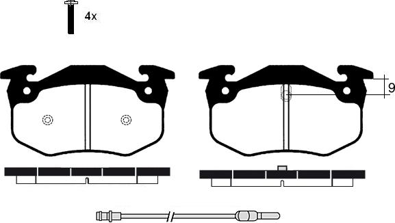 Raicam RA.0257.4 - Kit pastiglie freno, Freno a disco autozon.pro