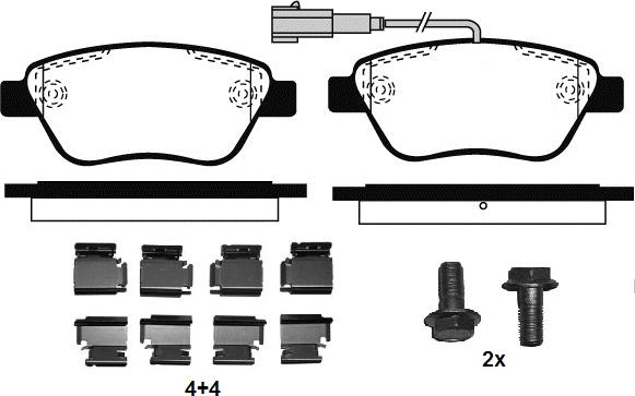 Raicam RA.0761.0K1 - Kit pastiglie freno, Freno a disco autozon.pro