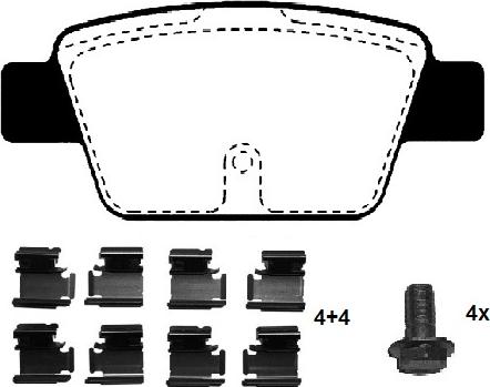 Raicam RA.0768.0K1 - Kit pastiglie freno, Freno a disco autozon.pro