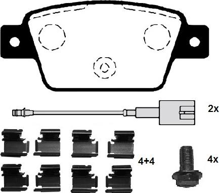 Raicam RA.0768.3K1 - Kit pastiglie freno, Freno a disco autozon.pro