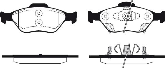 Raicam RA.0708.1 - Kit pastiglie freno, Freno a disco autozon.pro