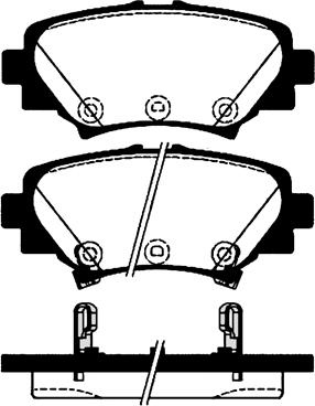 Akebono AN-792WK - Kit pastiglie freno, Freno a disco autozon.pro