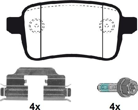 Raicam RA.1105.1K1 - Kit pastiglie freno, Freno a disco autozon.pro