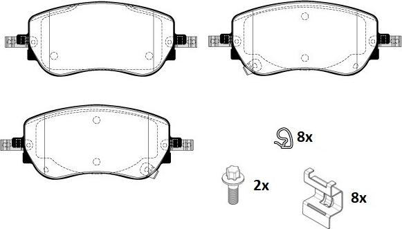 Raicam RA.1260.0 - Kit pastiglie freno, Freno a disco autozon.pro