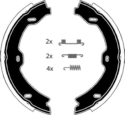 Raicam RA29311 - Kit ganasce, Freno stazionamento autozon.pro