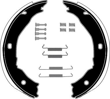 Raicam RA28361 - Kit ganasce, Freno stazionamento autozon.pro