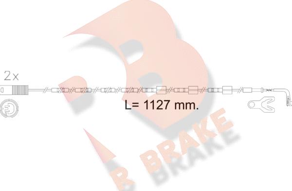 R Brake 610605RB - Contatto segnalazione, Usura past. freno / mat. d'attrito autozon.pro