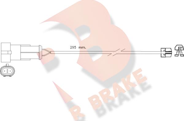 R Brake 610256RB - Contatto segnalazione, Usura past. freno / mat. d'attrito autozon.pro