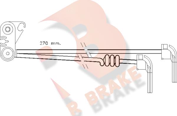 R Brake 610280RB - Contatto segnalazione, Usura past. freno / mat. d'attrito autozon.pro