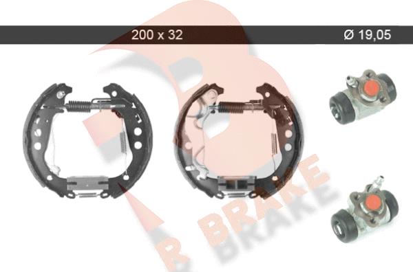 R Brake 79RBKT0094 - Kit ganasce freno autozon.pro