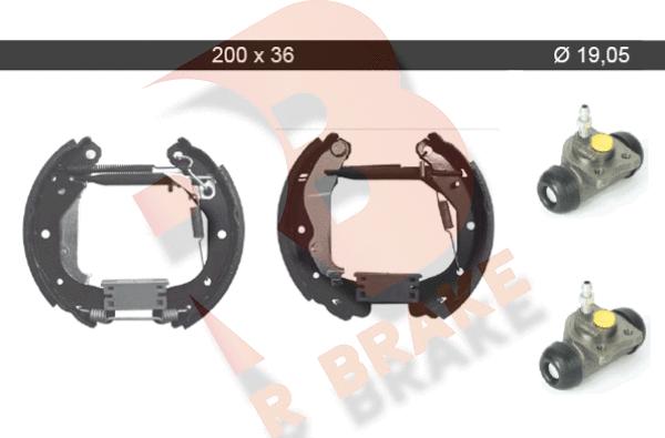 R Brake 79RBKT0090 - Kit ganasce freno autozon.pro