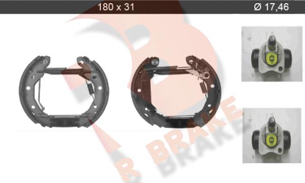 R Brake 79RBKT0091 - Kit ganasce freno autozon.pro