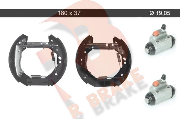 R Brake 79RBKT0098 - Kit ganasce freno autozon.pro