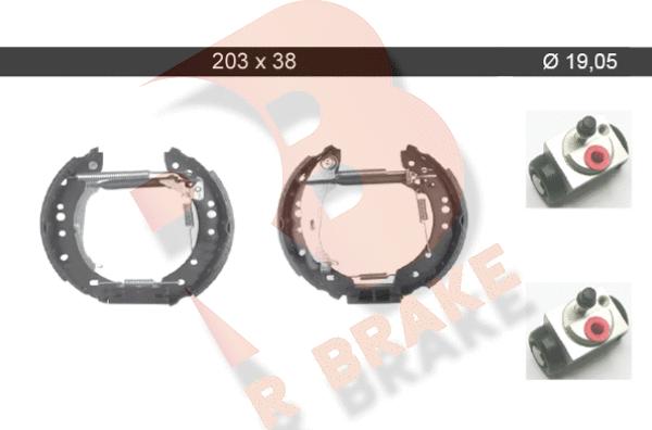 R Brake 79RBKT0092 - Kit ganasce freno autozon.pro