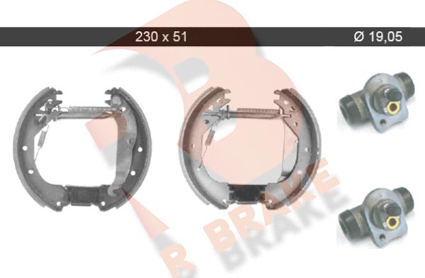 R Brake 79RBKT0040 - Kit ganasce freno autozon.pro