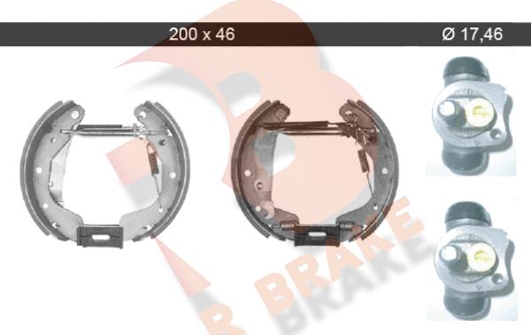 R Brake 79RBKT0043 - Kit ganasce freno autozon.pro