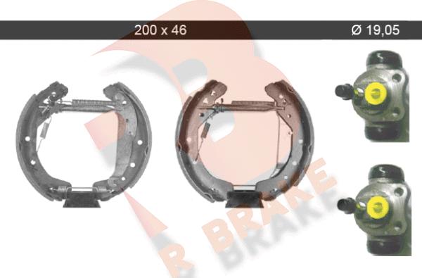 R Brake 79RBKT0042 - Kit ganasce freno autozon.pro