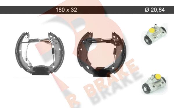 R Brake 79RBKT0055 - Kit ganasce freno autozon.pro