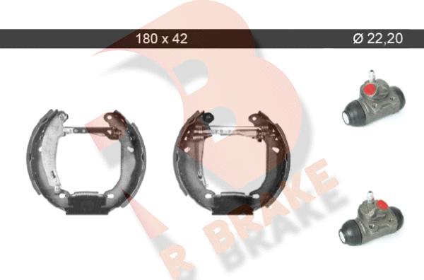 R Brake 79RBKT0056 - Kit ganasce freno autozon.pro