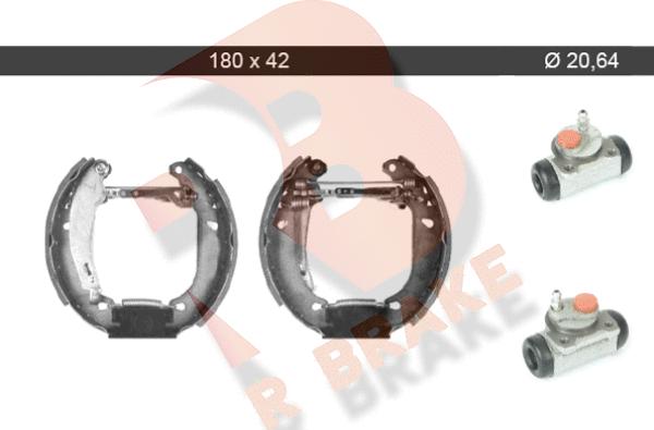 R Brake 79RBKT0058 - Kit ganasce freno autozon.pro