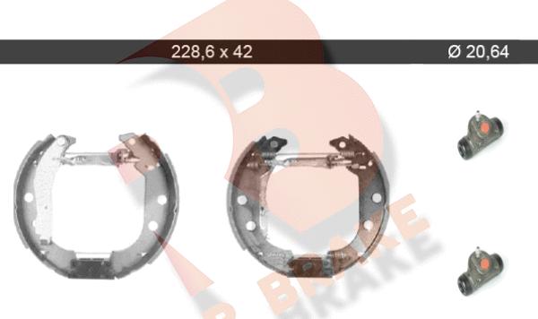 R Brake 79RBKT0052 - Kit ganasce freno autozon.pro