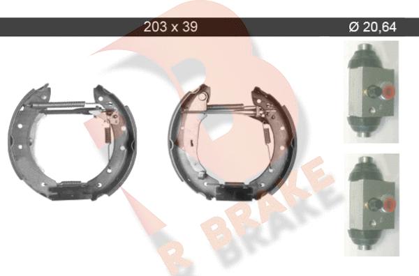 R Brake 79RBKT0066 - Kit ganasce freno autozon.pro