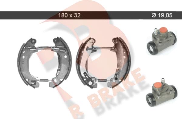 R Brake 79RBKT0060 - Kit ganasce freno autozon.pro