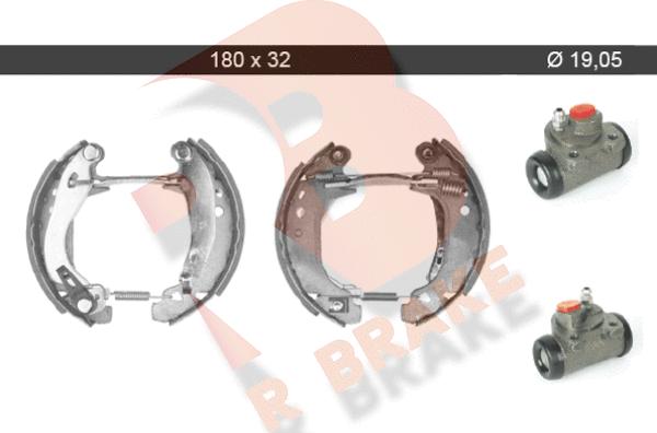 R Brake 79RBKT0061 - Kit ganasce freno autozon.pro