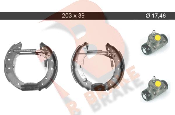 R Brake 79RBKT0068 - Kit ganasce freno autozon.pro