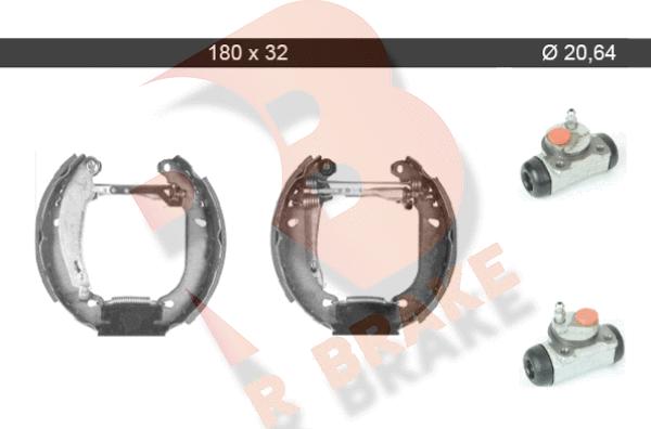 R Brake 79RBKT0062 - Kit ganasce freno autozon.pro