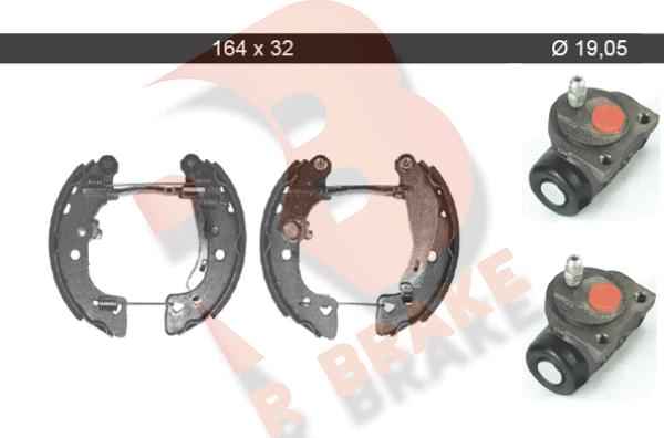 R Brake 79RBKT0005 - Kit ganasce freno autozon.pro