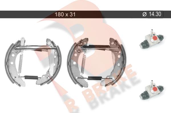 R Brake 79RBKT0001 - Kit ganasce freno autozon.pro