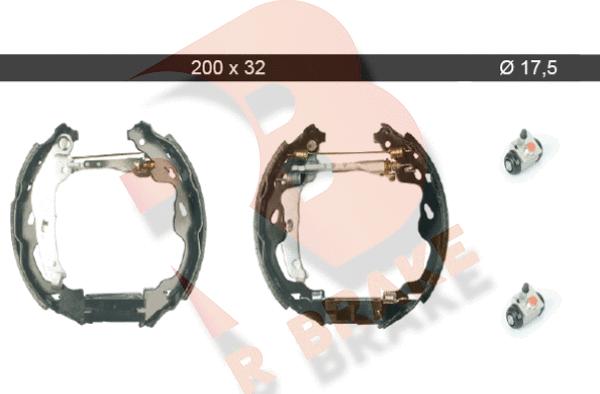 R Brake 79RBKT0008 - Kit ganasce freno autozon.pro