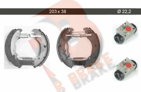 R Brake 79RBKT0015 - Kit ganasce freno autozon.pro