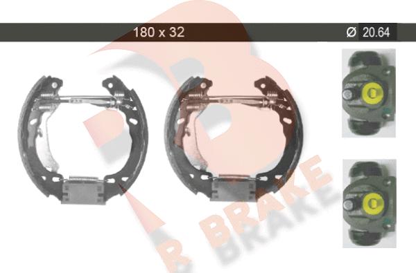 R Brake 79RBKT0010 - Kit ganasce freno autozon.pro