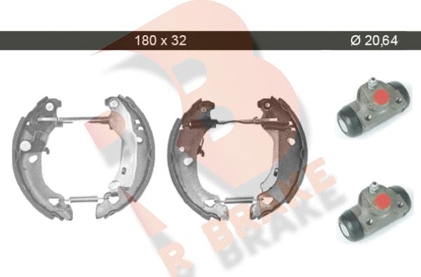 R Brake 79RBKT0012 - Kit ganasce freno autozon.pro