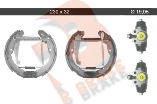 R Brake 79RBKT0089 - Kit ganasce freno autozon.pro