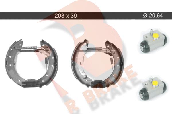 R Brake 79RBKT0087 - Kit ganasce freno autozon.pro