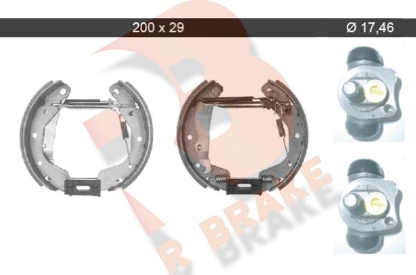 R Brake 79RBKT0038 - Kit ganasce freno autozon.pro