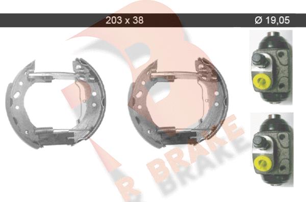 R Brake 79RBKT0032 - Kit ganasce freno autozon.pro