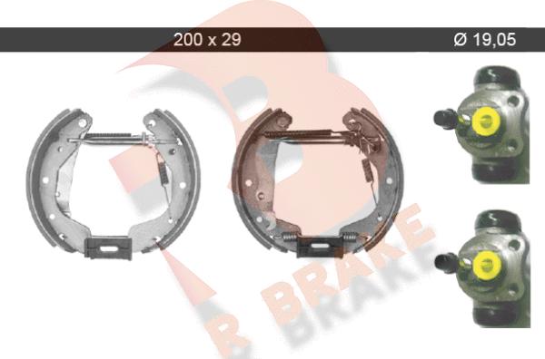 R Brake 79RBKT0037 - Kit ganasce freno autozon.pro