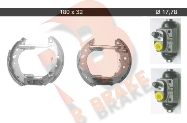 R Brake 79RBKT0024 - Kit ganasce freno autozon.pro