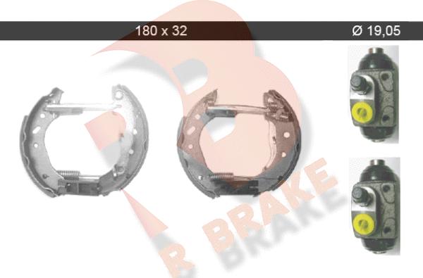 R Brake 79RBKT0025 - Kit ganasce freno autozon.pro