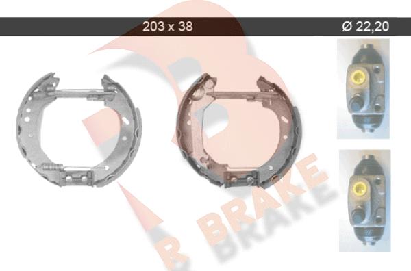 R Brake 79RBKT0026 - Kit ganasce freno autozon.pro