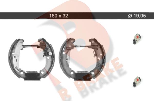 R Brake 79RBKT0028 - Kit ganasce freno autozon.pro